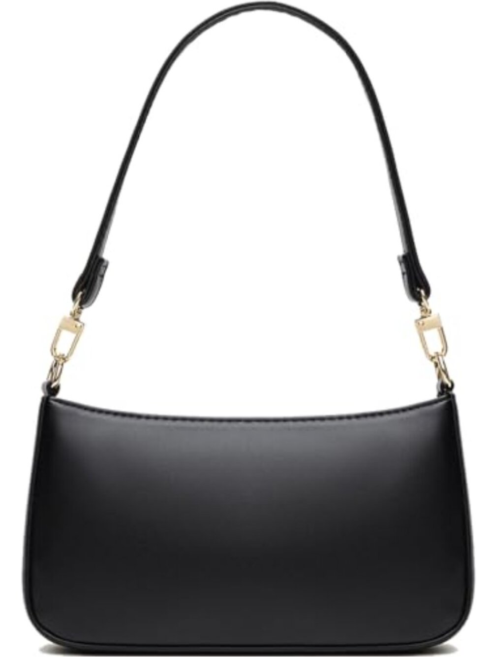 Women's Faux Leather Shoulder Bag, Adjustable Crossbody, Y2K Retro Handbag, 2